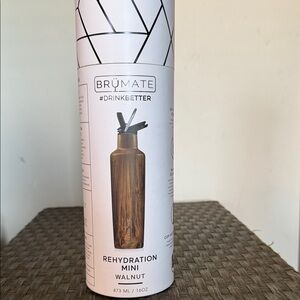 BrüMate Walnut Rehydration Mini Water Bottle